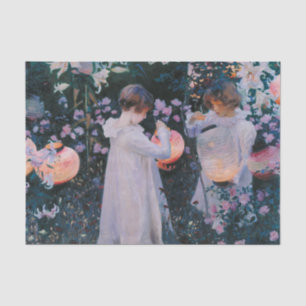 Papel De Seda Carnation Lily Lily Rosa John Singer Sargent Art