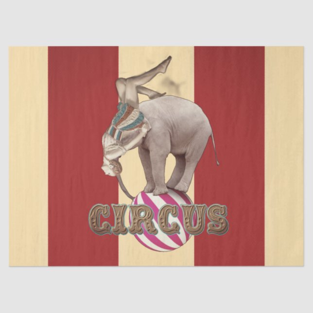 Papel De Seda Carnaval de Circo  (Anverso)