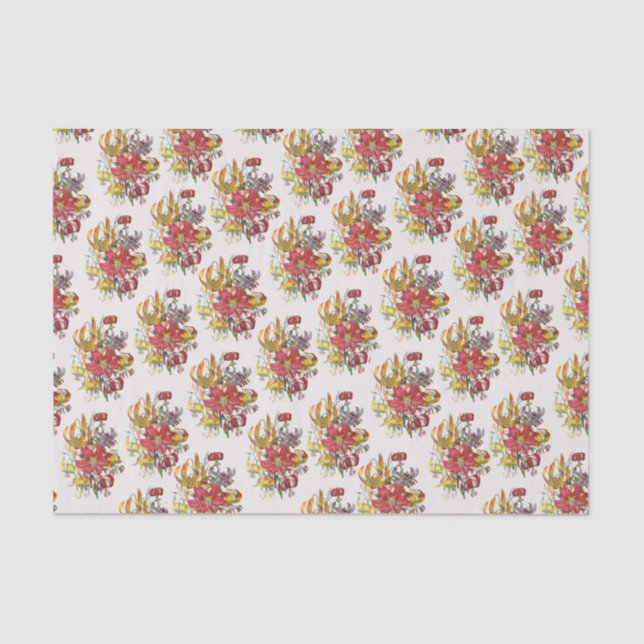 Papel De Seda Carnaval de flores (Anverso)