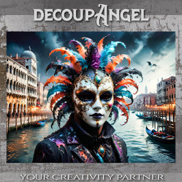 Papel De Seda Carnaval de Venecia - Desnudo -