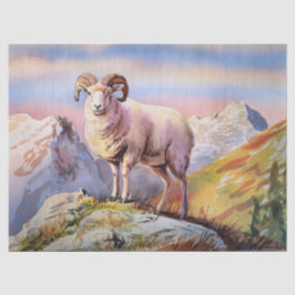 Papel De Seda Carnero de oveja Dall en un majestuoso decoupage d