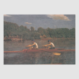 Papel De Seda Carrera en barco en el río