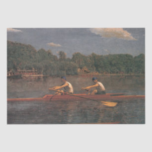 Papel De Seda Carrera en barco en el río