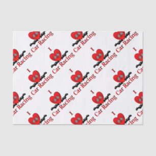 Papel De Seda Carreras del coche del corazón