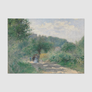 Papel De Seda Carretera en Louveciennes por Auguste Renoir
