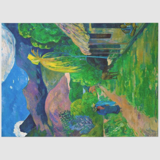 Papel De Seda Carretera en Tahití, Gauguin (Anverso)