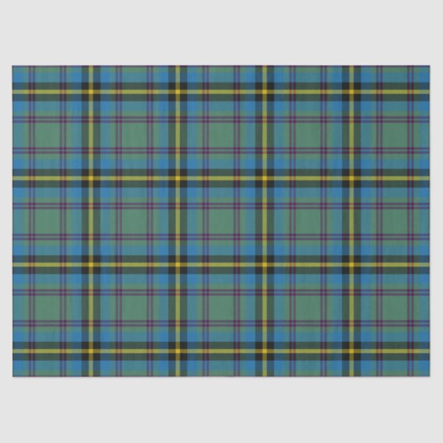 Papel De Seda Carrick Hunting Clan Tartan (Anverso)