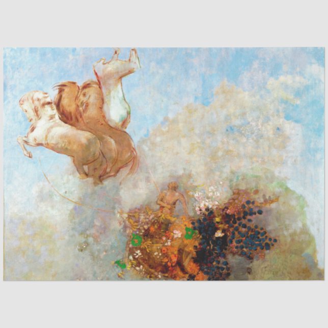 Papel De Seda Carro de Apolo, Redon (Anverso)