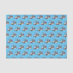 Papel De Seda Carro de golf / ilustracion personalizado de coche