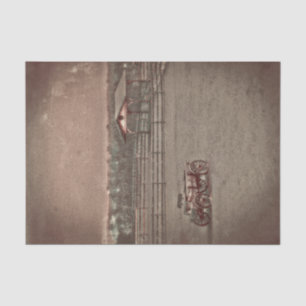 Papel De Seda Carro de granja rústico vintage rancho occidental
