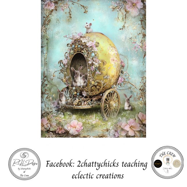 Papel De Seda Carruaje de Pascua del Conejo de Primavera Caprich (Subido por el creador)