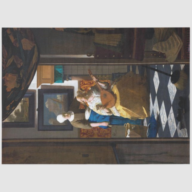 Papel De Seda Carta de amor, Johannes Vermeer (Anverso)