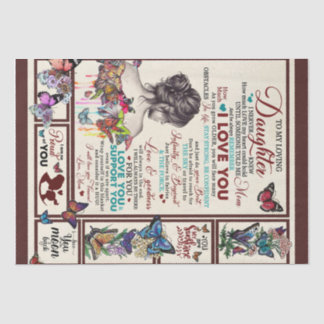 Papel De Seda Carta Personalizada A Mi Hija Amada