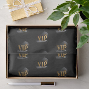Papel De Seda Carta Vintage Dorada - VIP con Corona 8