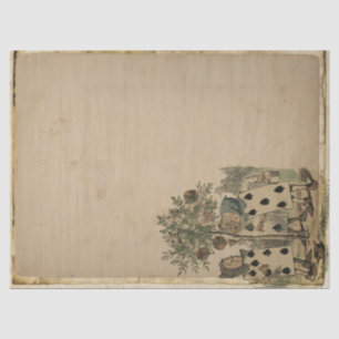 Papel De Seda Cartas de juegos de vintage de Alicia en el país d