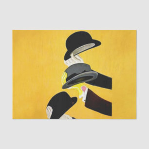 Papel De Seda Cartel publicitario de sombrero Mossant de Leonett