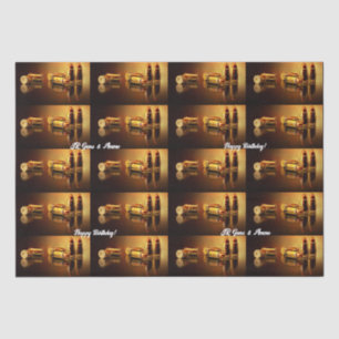 Papel De Seda Cartuchos dorados modernos