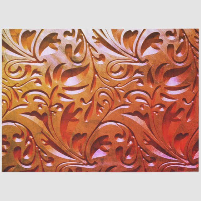 Papel De Seda Carved wood woodgrain look elegant abstract brown  (Anverso)