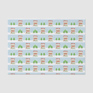 Papel De Seda Casa abierta de navidades