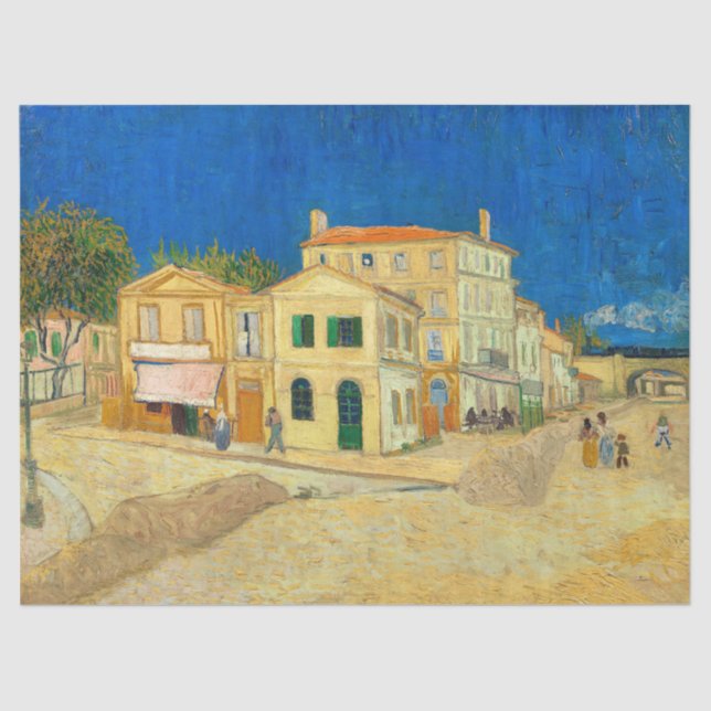Papel De Seda Casa amarilla de Vincent Van Gogh (Anverso)