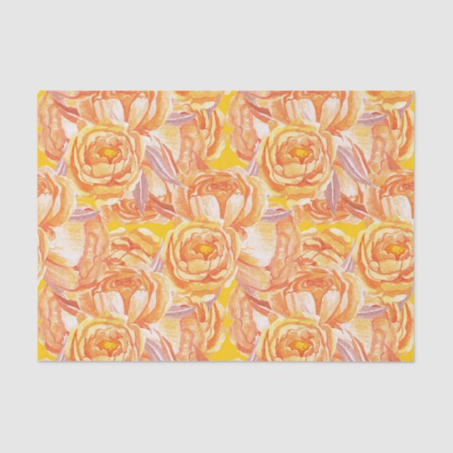 Papel De Seda Casa de campo rústica de Naranja quemada (Anverso)