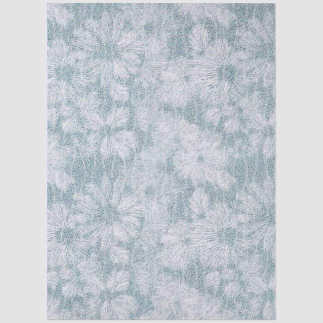 Papel De Seda Casa de Campo Velvety Blue Daisy  (Anverso)