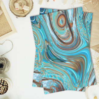 Papel De Seda casa de campo verde azulado azul Turquesa de mader
