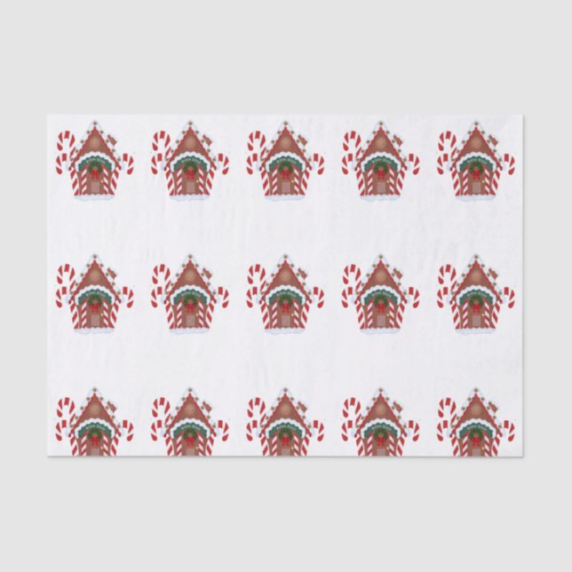 Papel De Seda Casa de Gingerbread (Anverso)