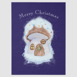 Papel De Seda casa de hada de Navidad