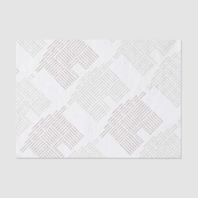 Papel De Seda Casa de la enhorabuena (Anverso)