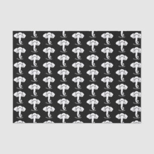 Papel De Seda Casa de la familia Elephant Blanco Dirección Repub