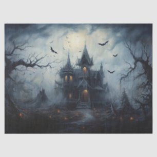 Papel De Seda Casa embrujada de Halloween espeluznante para deco