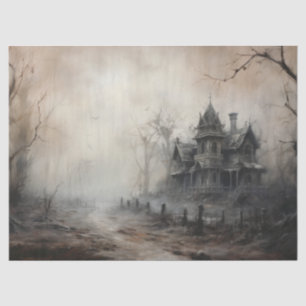 Papel De Seda Casa embrujada de Halloween espeluznante para deco