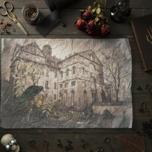 Papel De Seda Casa embrujada de la desunión de la vieja Hallowee