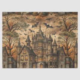 Papel De Seda Casa embrujada vintage (2)