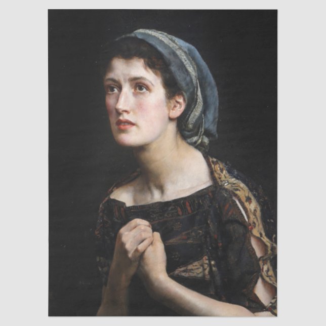 Papel De Seda Casandra (Princesa de Troya) (por John Collier) (Anverso)