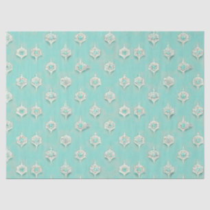 Papel De Seda Cascada elegante de diamantes azules de época