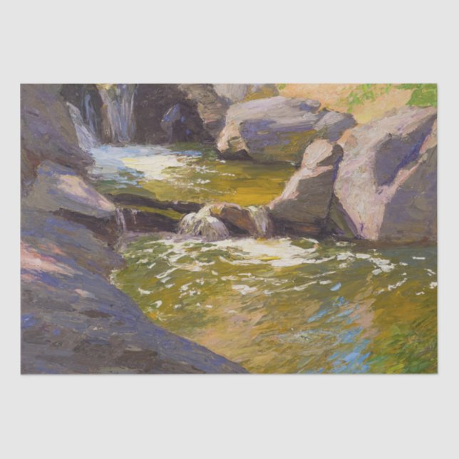 Papel De Seda Cascada (por E.H. Potthast) (Anverso)