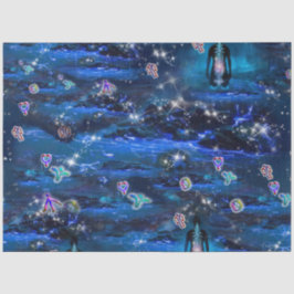 Papel De Seda Cascadas Starry Bioluminescence