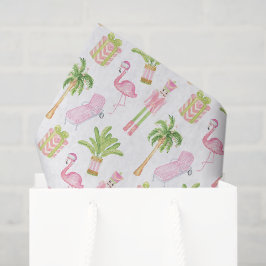 Papel De Seda Cascanueces de Navidad de Palma Rosa y Verde de Pa