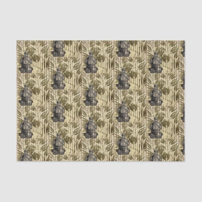 Papel De Seda Casco de buzo vintage (Anverso)