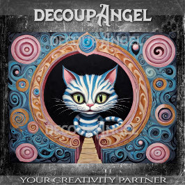 Papel De Seda Cashire Cat #2 Decoupage