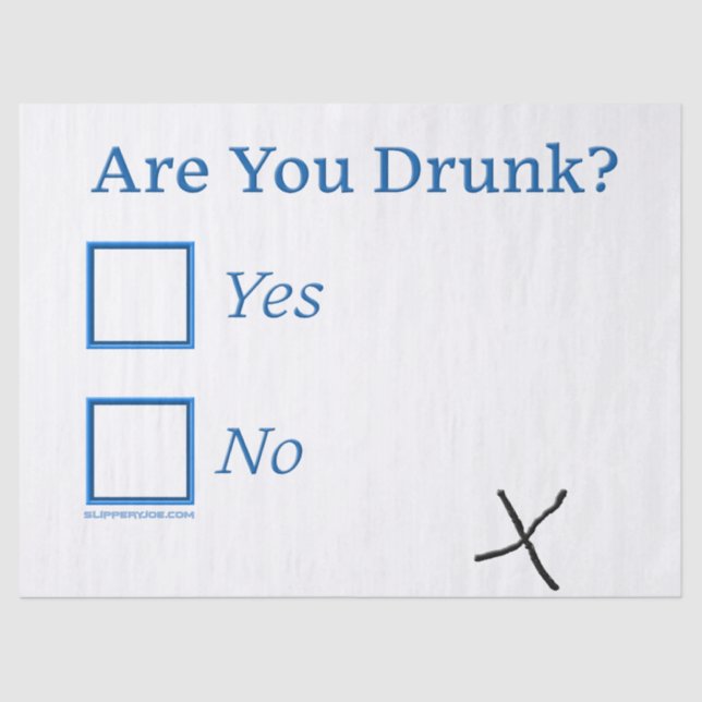 Papel De Seda Casillas de verificación SlipperyJoe's Are You Dru (Anverso)