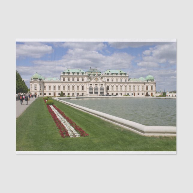 Papel De Seda Castillo Belvedere, Viena Austria (Anverso)