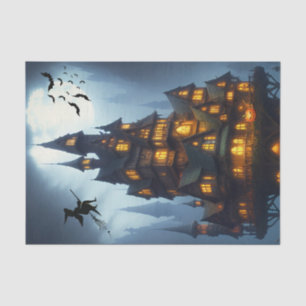 Papel De Seda Castillo de brujas de Scary Halloween