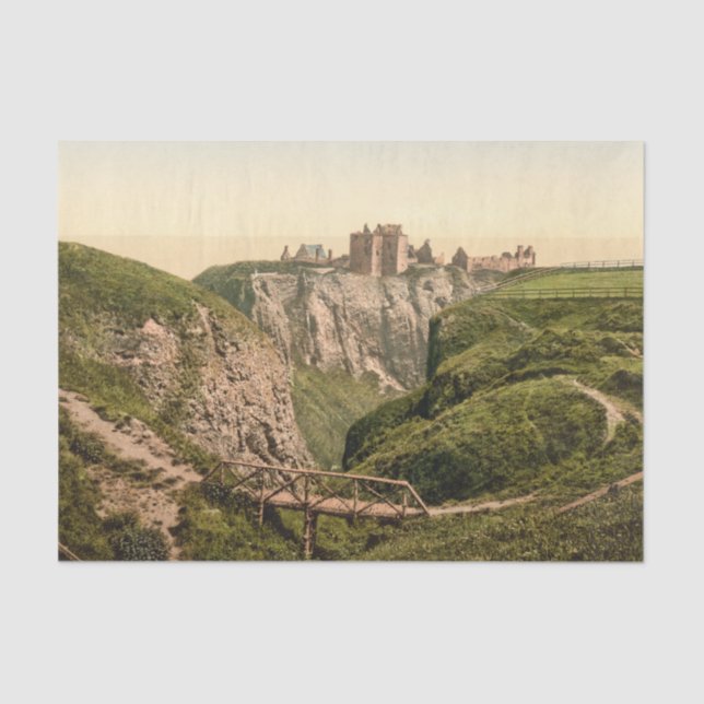 Papel De Seda Castillo de Dunottar, Stonehaven, Escocia (Anverso)