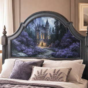 Papel De Seda Castillo de Fantasía Gótica de Piedra Brillante De