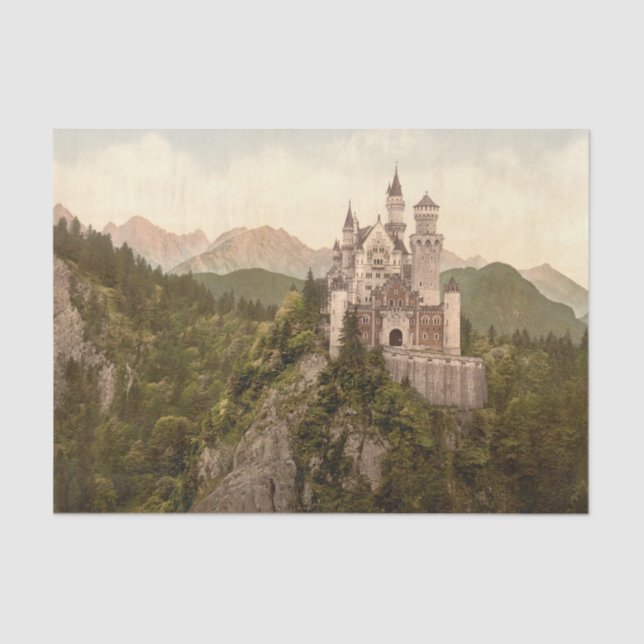 Papel De Seda Castillo de Neuschwanstein, Baviera, Alemania (Anverso)