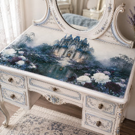 Papel De Seda Castillo decoupage azul brumoso