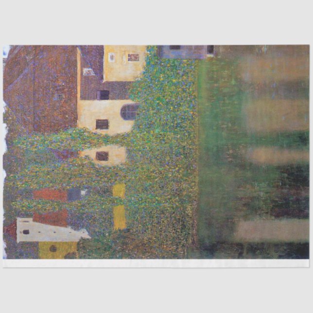 Papel De Seda Castillo del Agua, Gustav Klimt (Anverso)